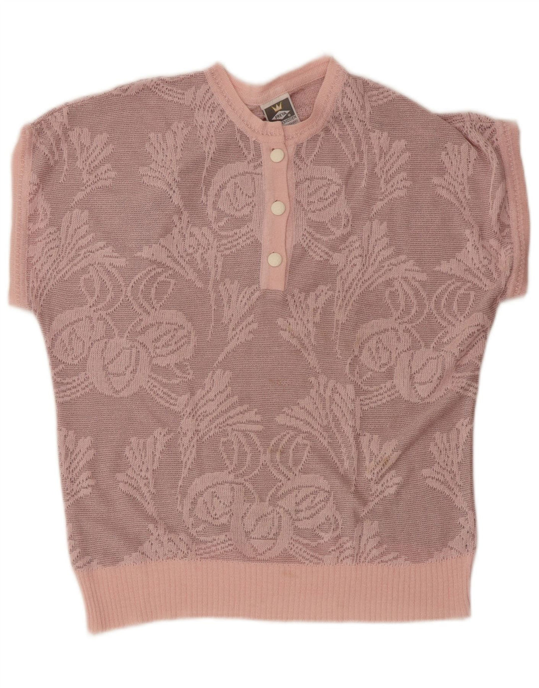 Pulover pentru damă FREYA cu decolteu rotund EU 40 Roz mediu Floral