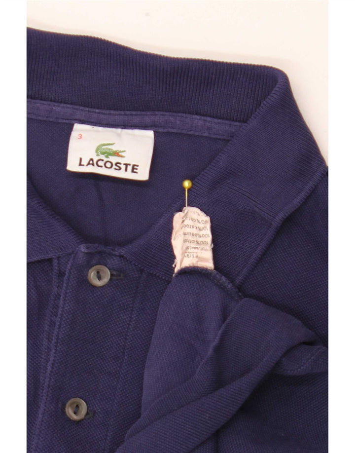 Tricou polo Lacoste pentru bărbați, mărimea 3, bumbac violet mic