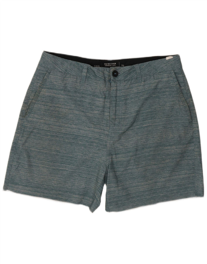 Pantaloni scurți chino pentru bărbați Quiksilver W33 cu dungi verzi medii