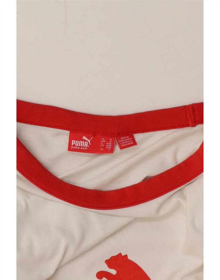 Tricou grafic pentru bărbați Puma Top Medium White Colorblock