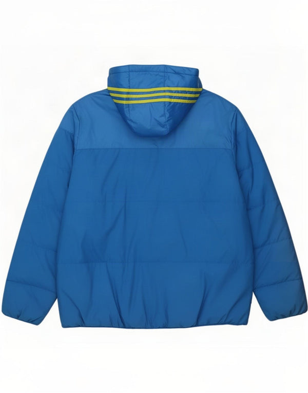 Jachetă căptușită pentru bărbați Adidas UK 42 XL, albastru, poliester