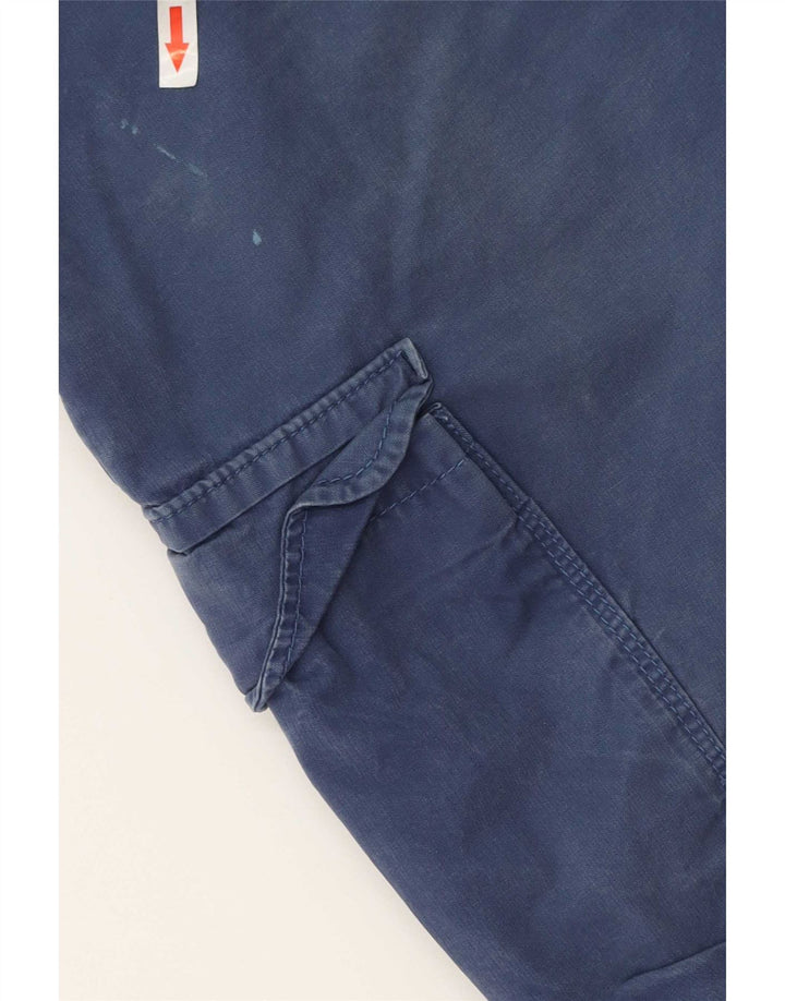 Pantaloni scurți pentru bărbați Marks & Spencer Regular Cargo W36 Large Blue Bumbac