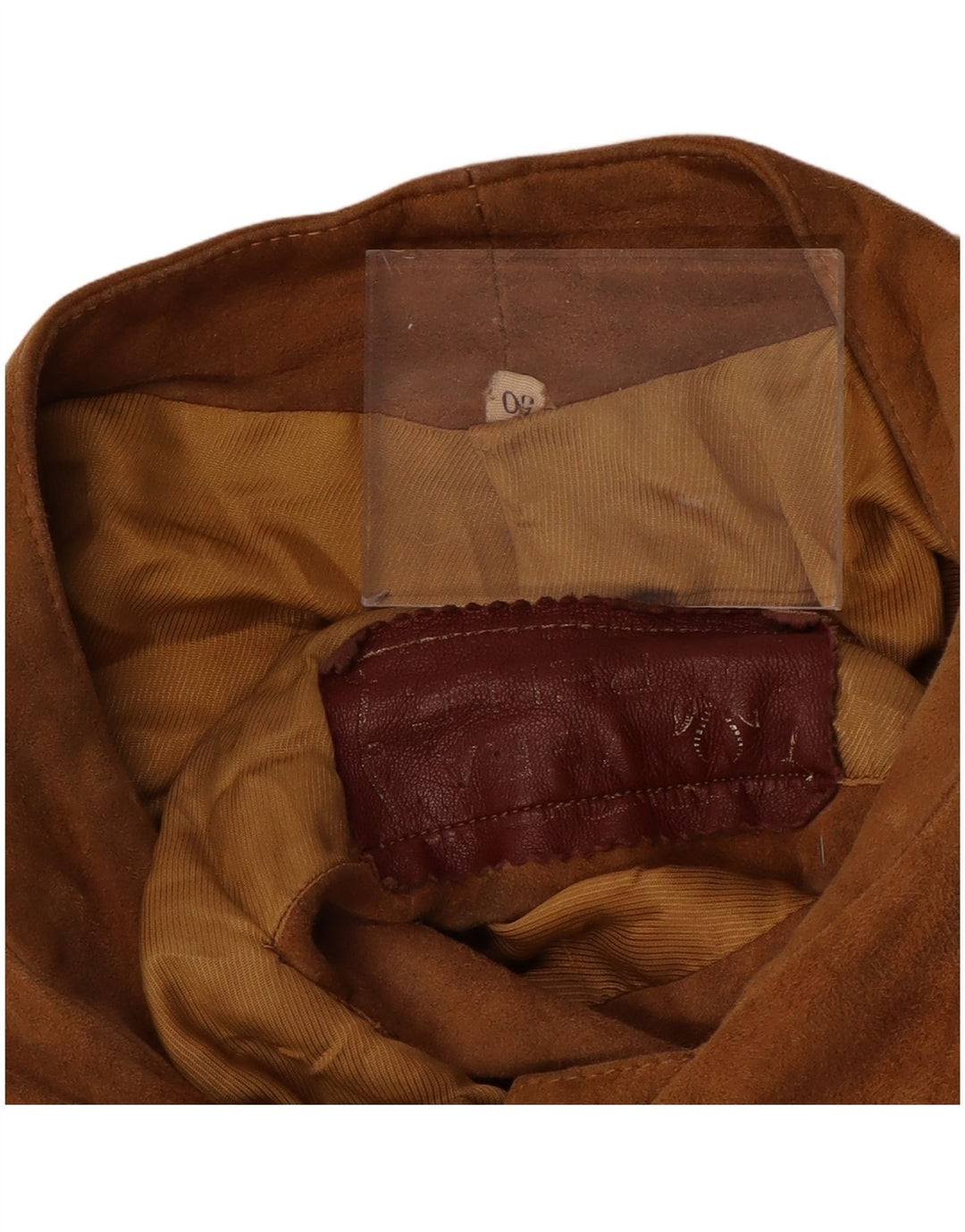 Jachetă de piele intoarsă pentru bărbați VINTAGE IT 50 mare maro din piele