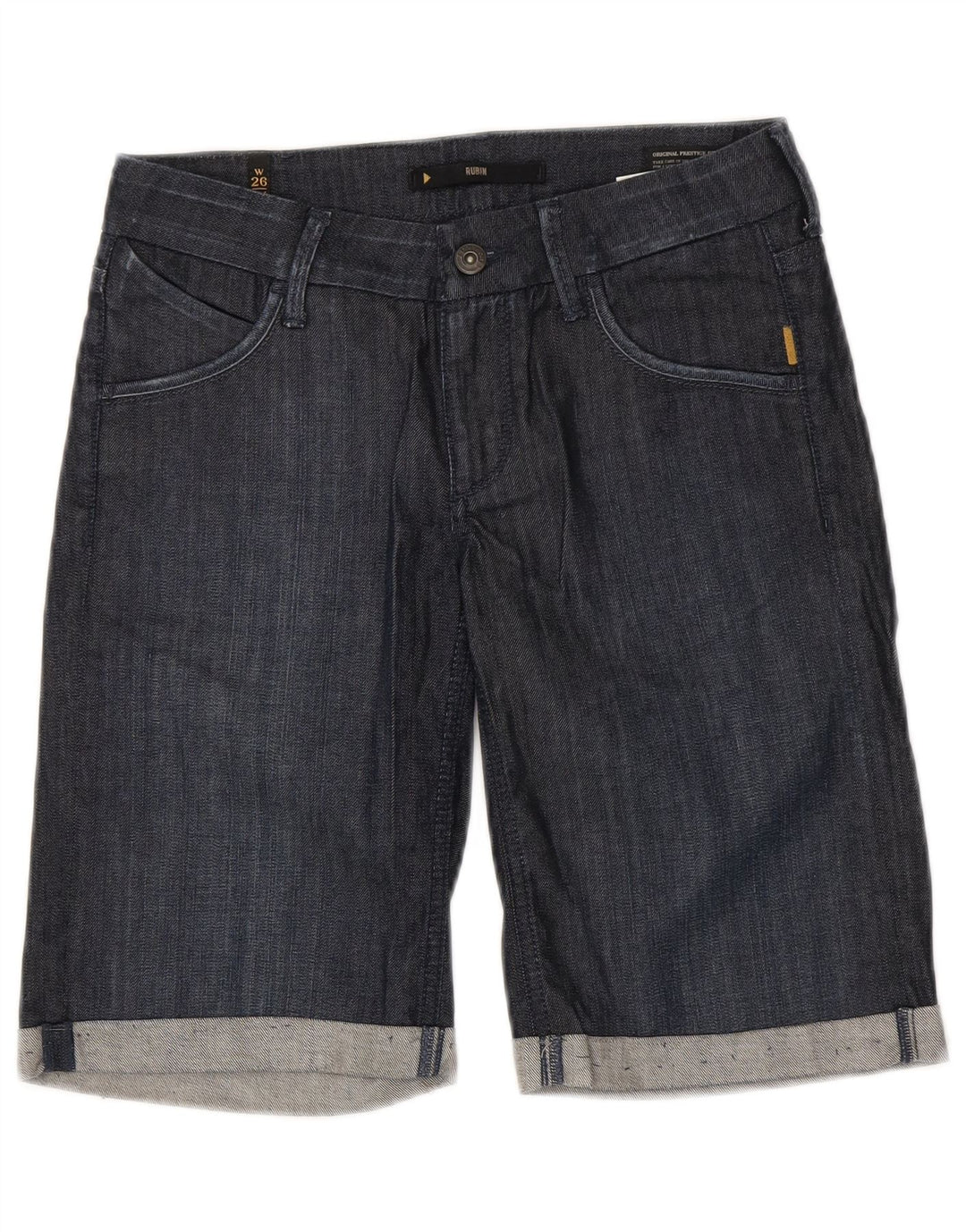 Meltin' Pot Pantaloni scurți din denim pentru femei W26 Bumbac bleumarin mic