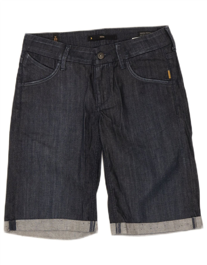 Meltin' Pot Pantaloni scurți din denim pentru femei W26 Bumbac bleumarin mic