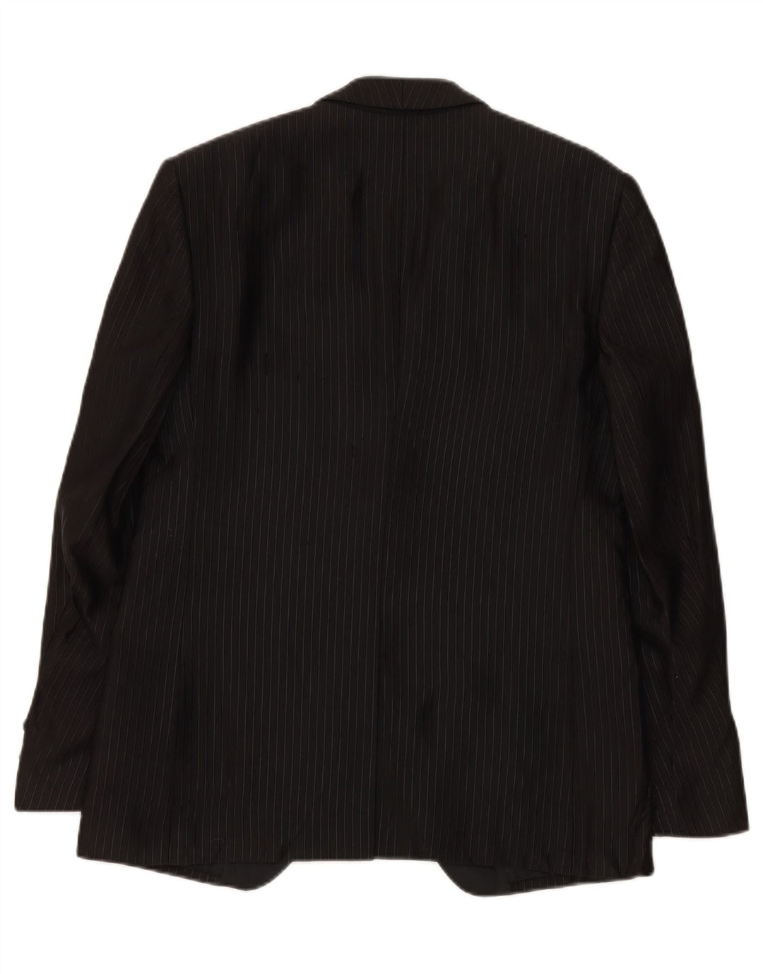 CARLO PIGNATELLI Mens 1 Button Blazer Jacket IT 52 XL Black Pinstripe Vintage Carlo Pignatelli and Second-Hand Carlo Pignatelli from Messina Hembry 