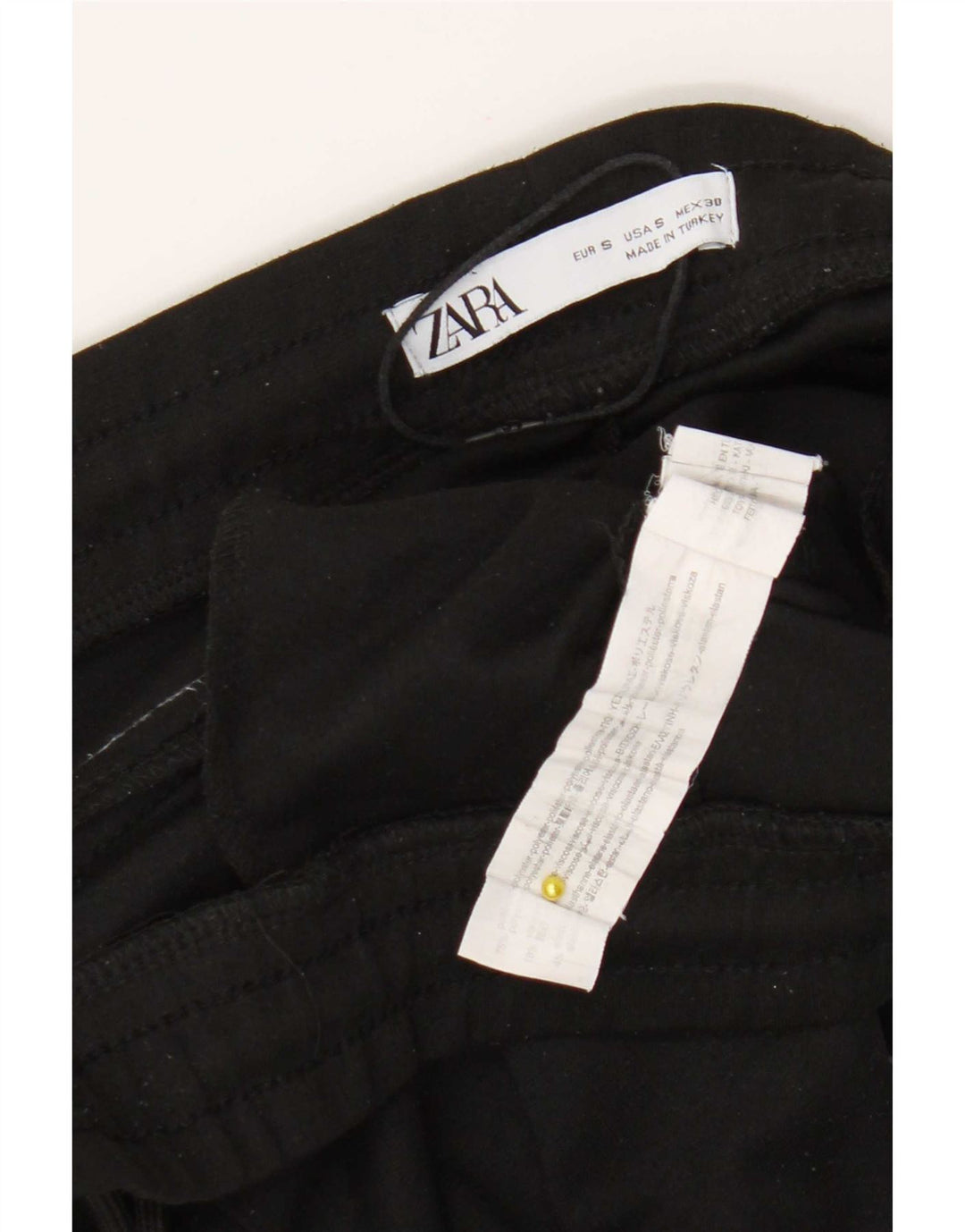 Pantaloni de trening Zara Barbati Crop Pantaloni de jogging Mici Poliester negru