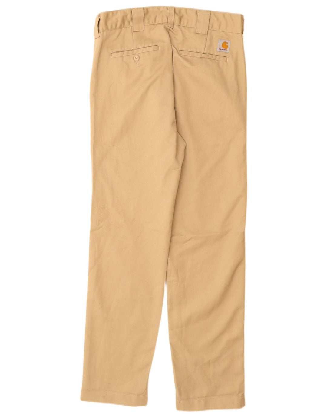 CARHARTT Pantaloni chino subțiri pentru bărbați W28 L30 poliester bej