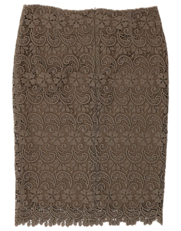 Fusta dreaptă cu autograf pentru femei Marks & Spencer UK 12 Medium W30 Khaki