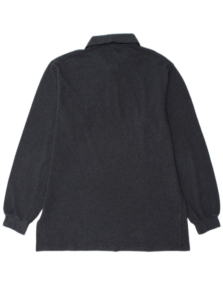 Tricou polo pentru bărbați Lacoste cu mânecă lungă, mărimea 4, bumbac gri mediu