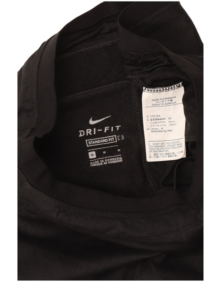 Pantaloni de trening Nike pentru femei Dri Fit Pantaloni de jogging UK 14 Medium Negru