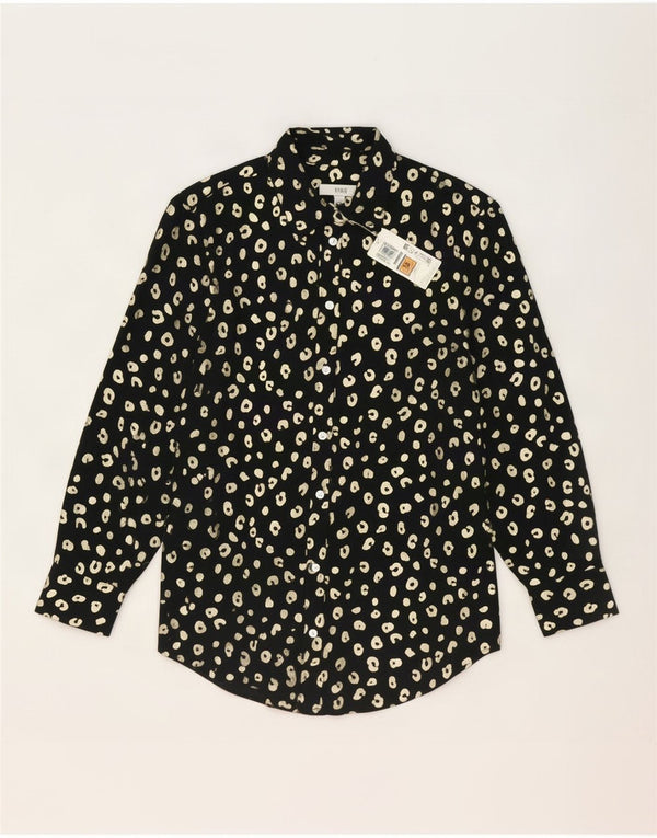 Cămașă supradimensionată pentru femei Marks & Spencer UK 10 Small Black Animal Print