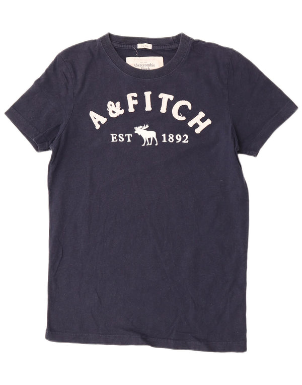 Tricou grafic Abercrombie & Fitch pentru femei Top UK 12 Medium Bleumarin