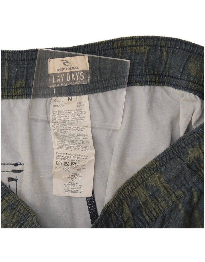 Pantaloni scurți sport Rip Curl pentru bărbați, bumbac floral, gri mediu