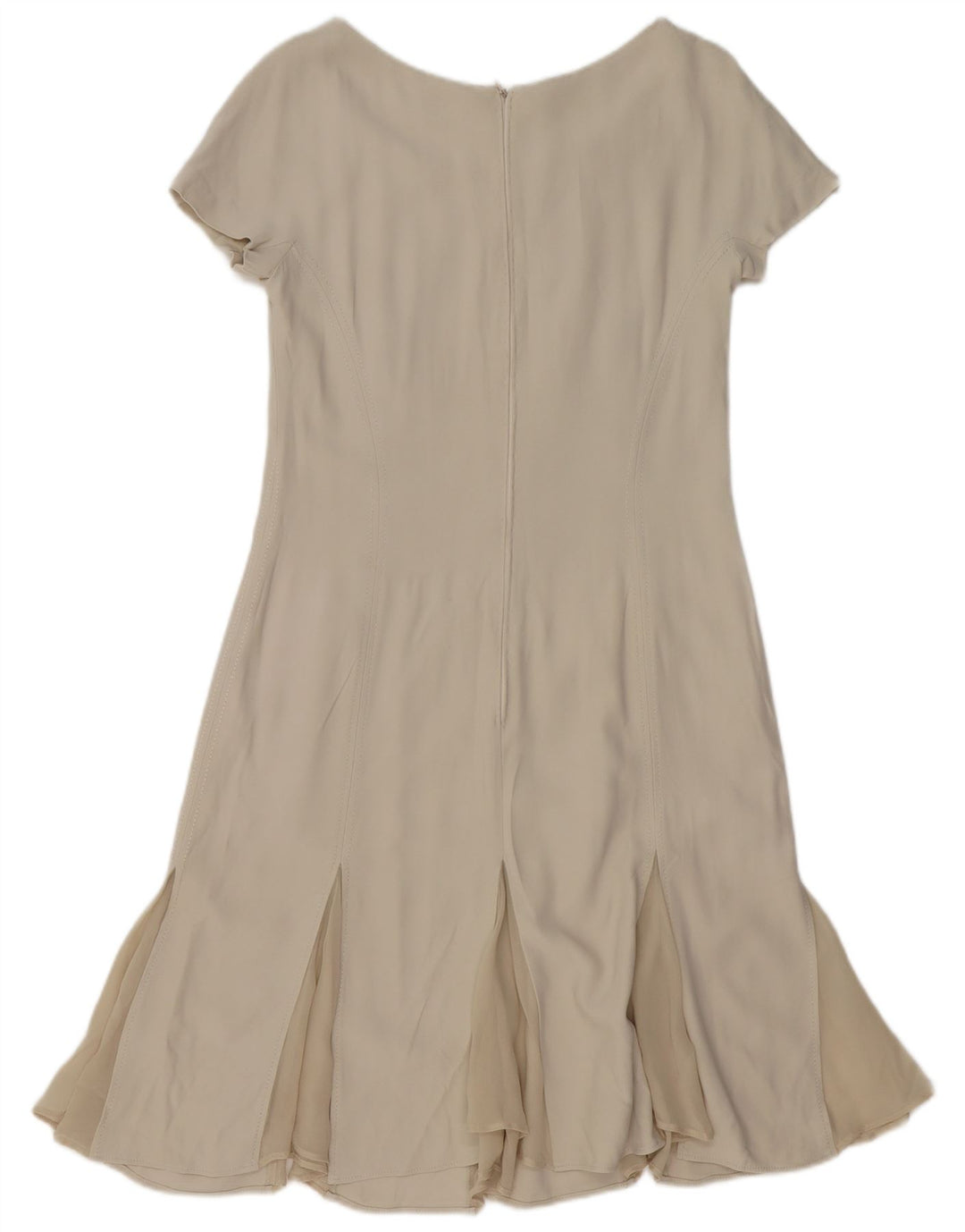 VINTAGE Rochie A-Line pentru femei UK 12 Medium White