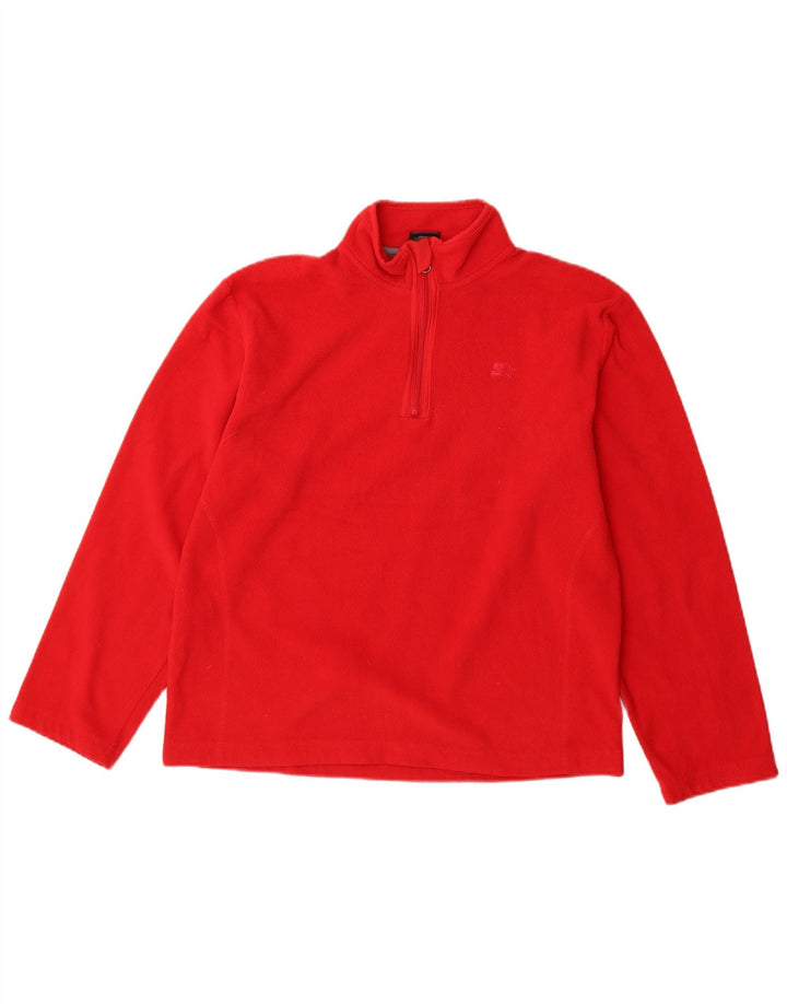 Pulover fleece pentru băieți STARTER 15-16 ani 2XL poliester roșu