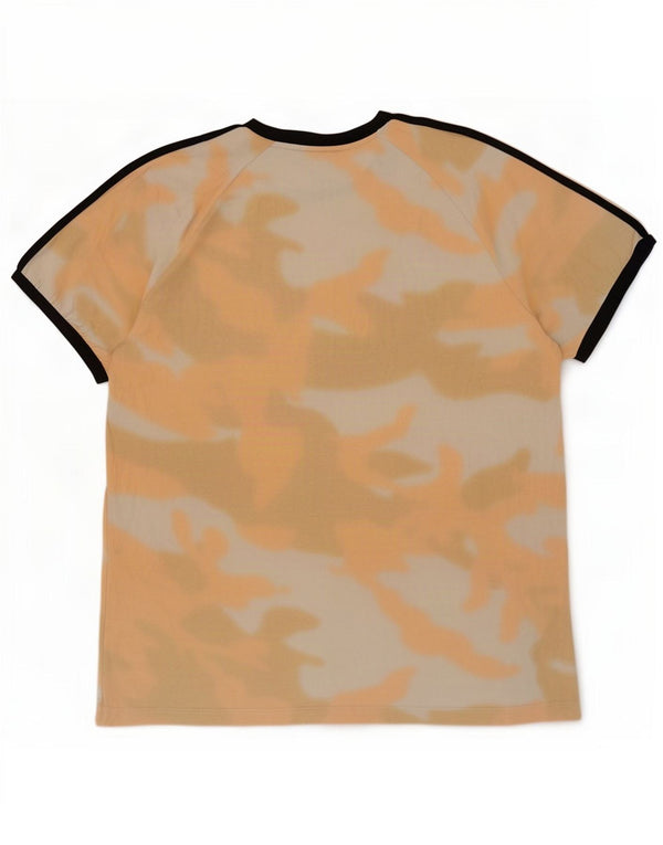 Tricou pentru bărbați Adidas Top 2XL Portocaliu Camuflaj Bumbac