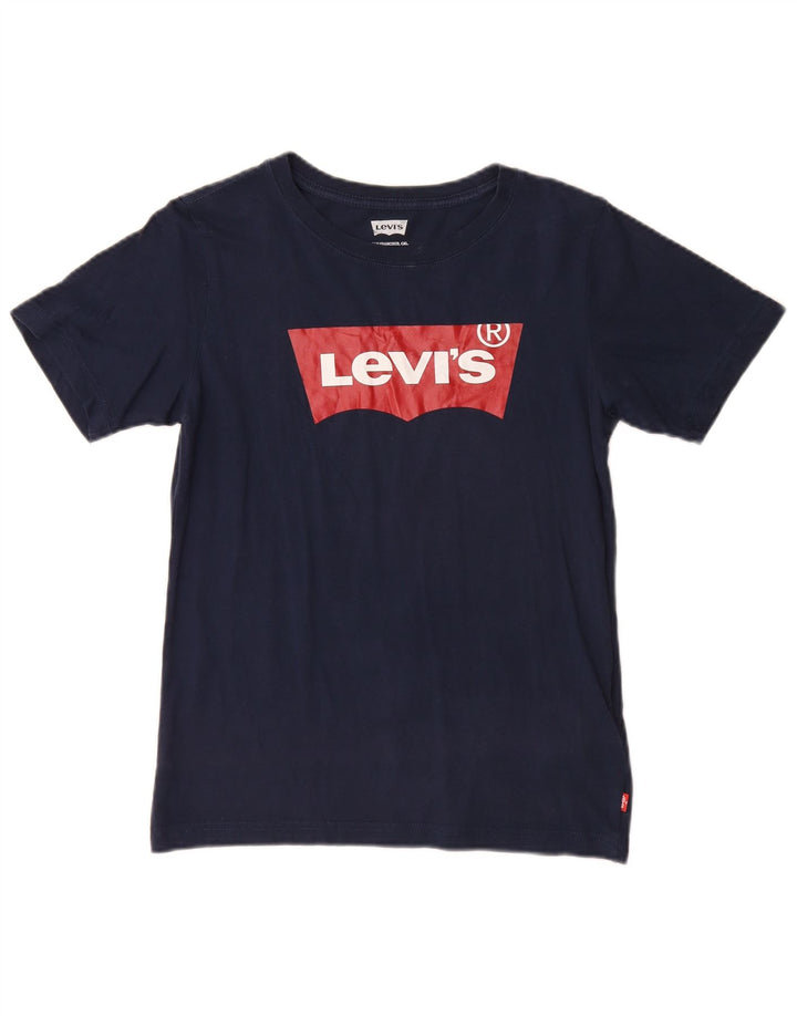 Tricou grafic pentru băieți Levi's Top 15-16 ani Bumbac bleumarin