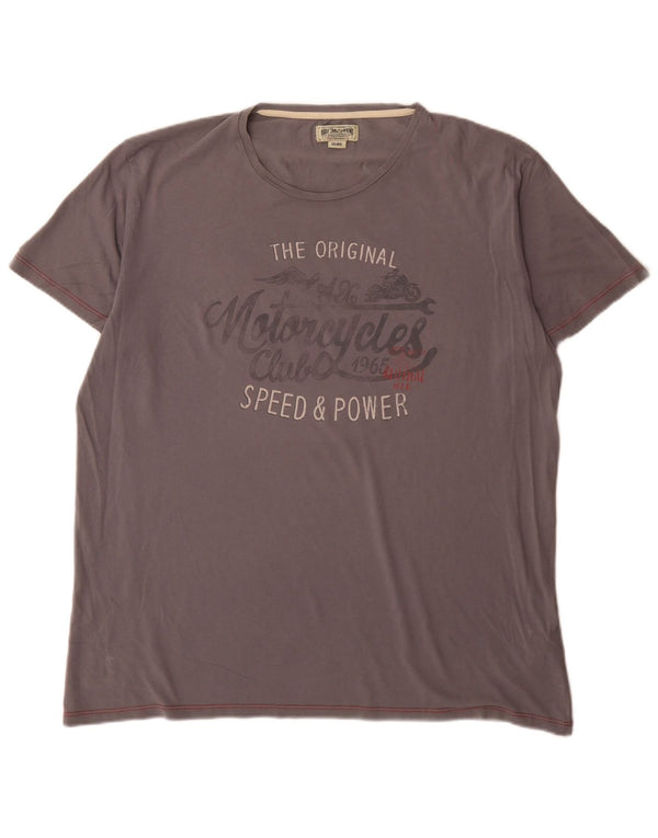 Tricou grafic Marlboro Classics pentru bărbați Top 2XL bumbac gri