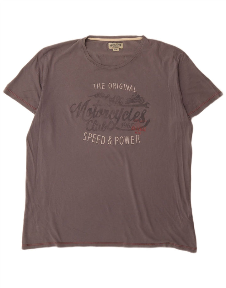 Tricou grafic Marlboro Classics pentru bărbați Top 2XL bumbac gri