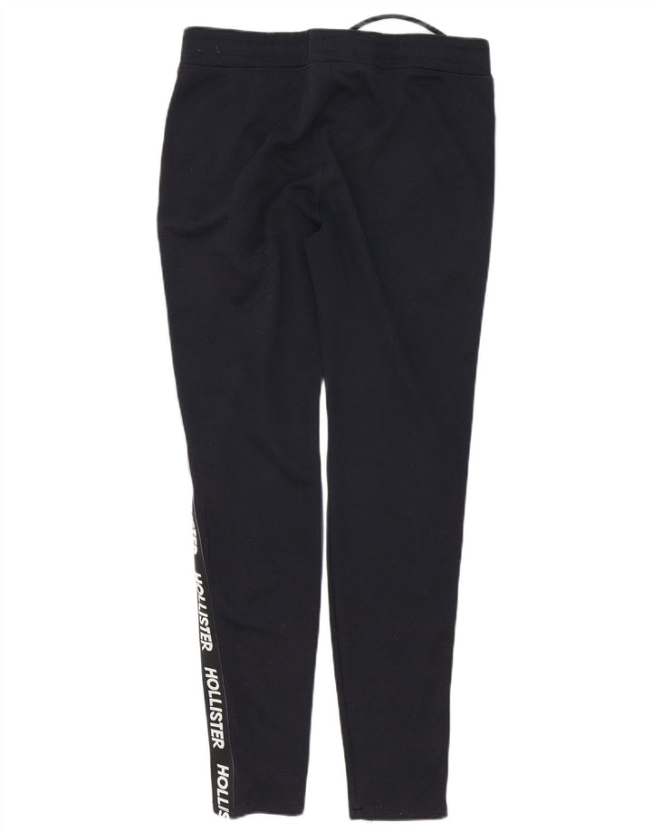 Pantaloni de trening Hollister pentru bărbați cu grafic, bumbac mediu albastru bleumarin