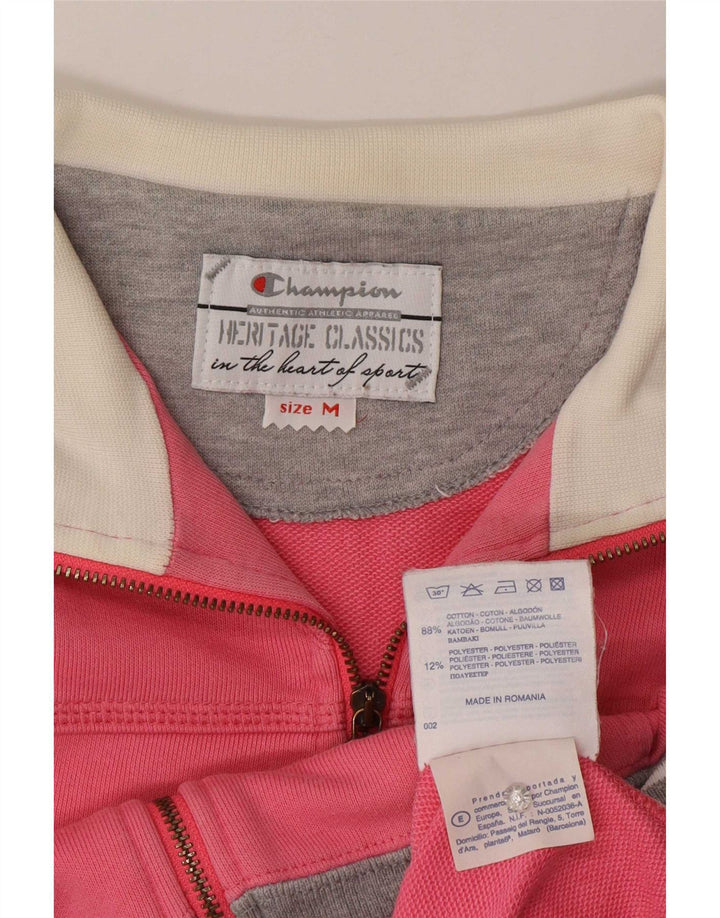 Jachetă de top pentru trening Champion Heritage Classics pentru femei UK 14 Roz mediu