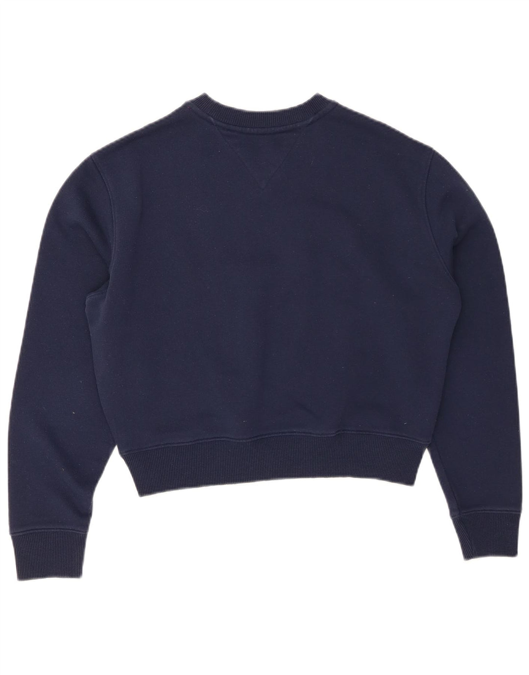 TOMMY HILFIGER Hanorac crop pentru femei Pulover UK 10 Mic Bleumarin