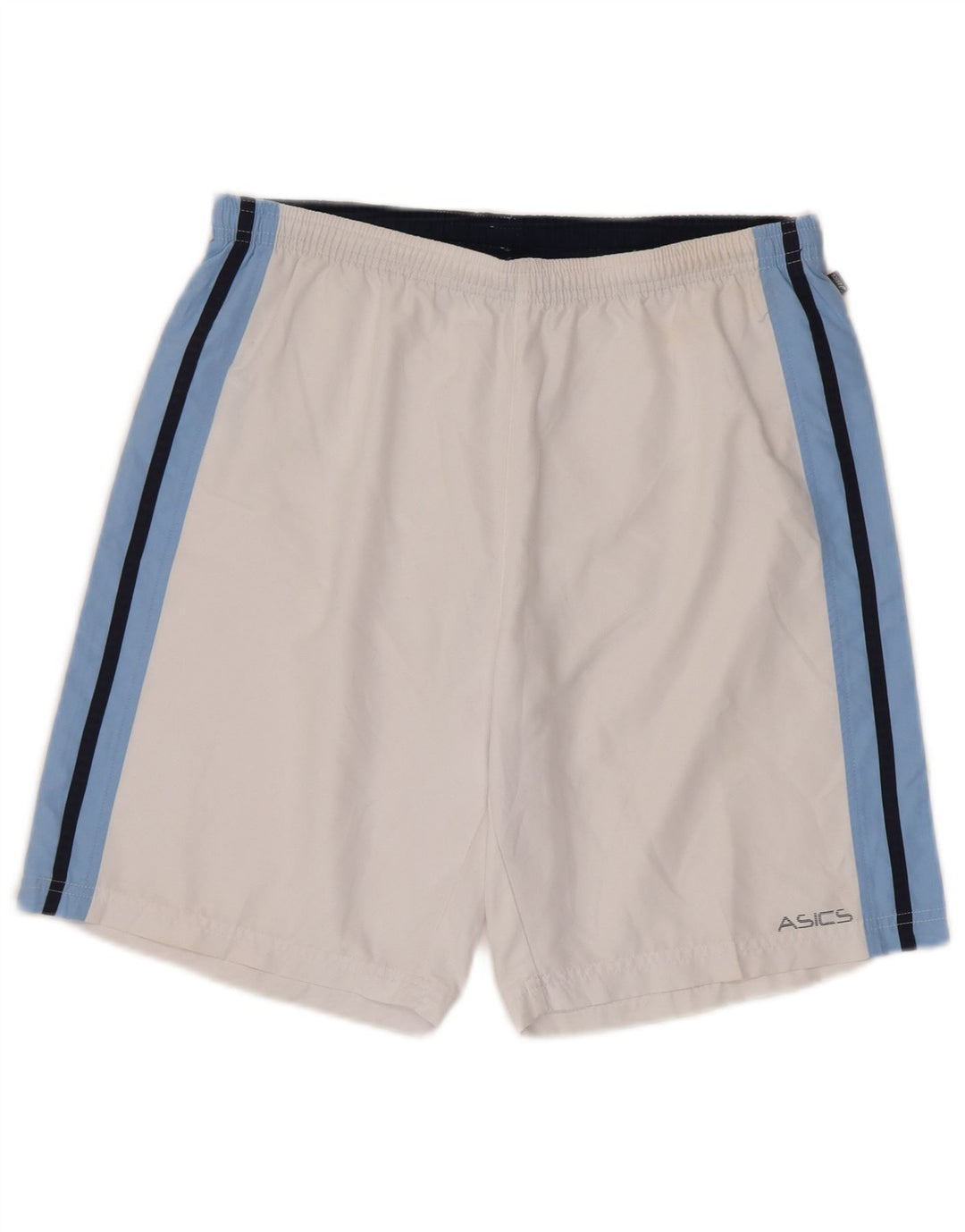 Pantaloni scurți sport Asics pentru bărbați, mari, alb, din poliester
