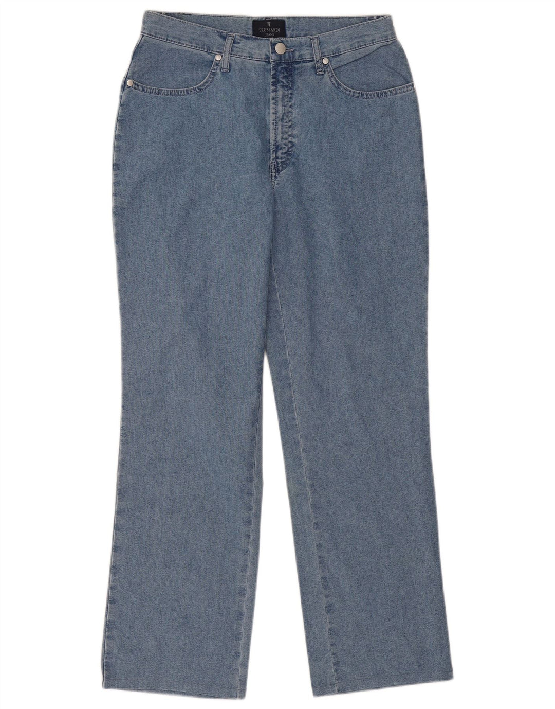 Trussardi blugi drepti pentru femei W32 L30 bumbac albastru