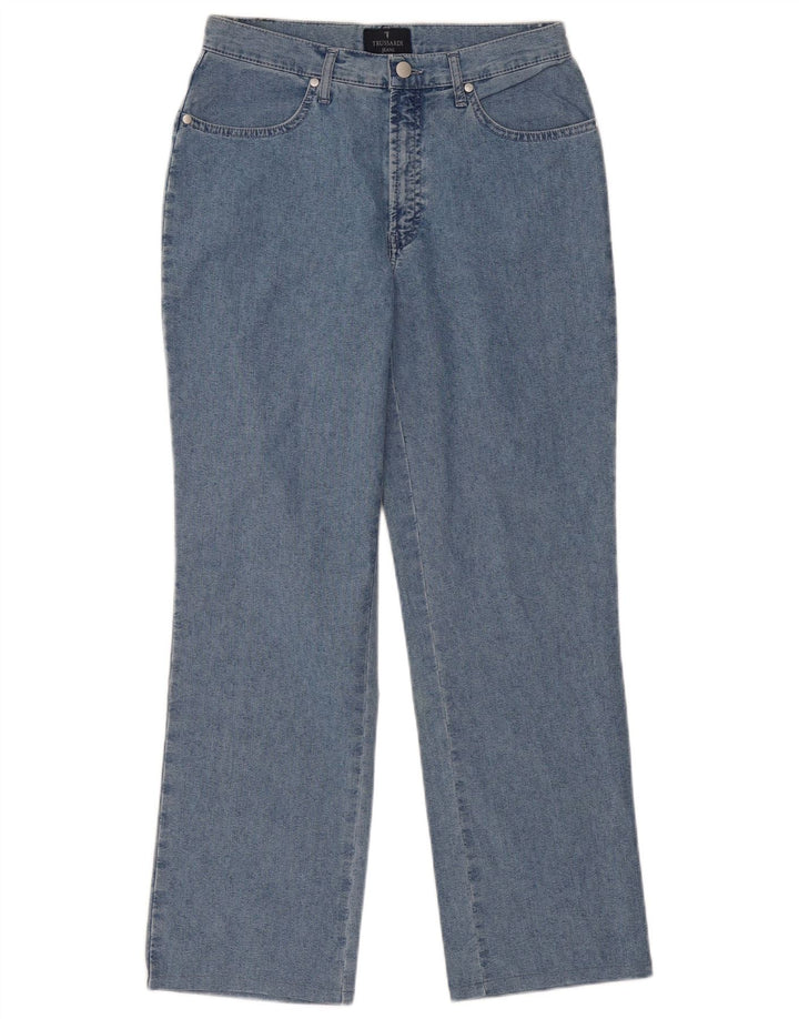 Trussardi blugi drepti pentru femei W32 L30 bumbac albastru