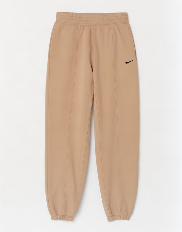 Pantaloni de trening Nike pentru femei, cu croiala largi, Joggeri UK 6 XS Bej Bumbac