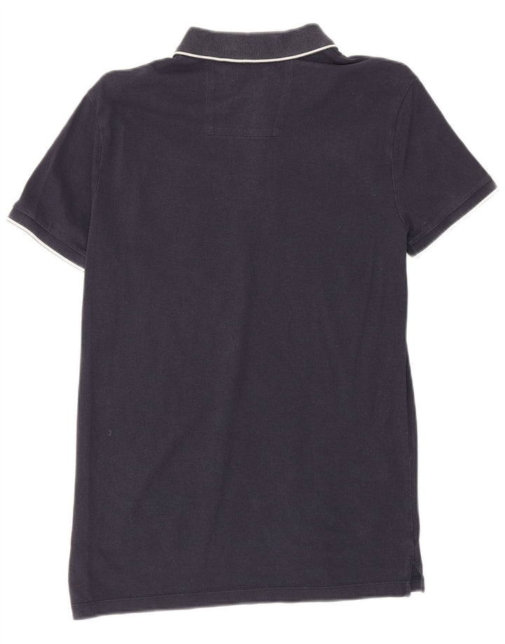 Cămașă polo Calvin Klein pentru bărbați, bumbac, albastru bleumarin