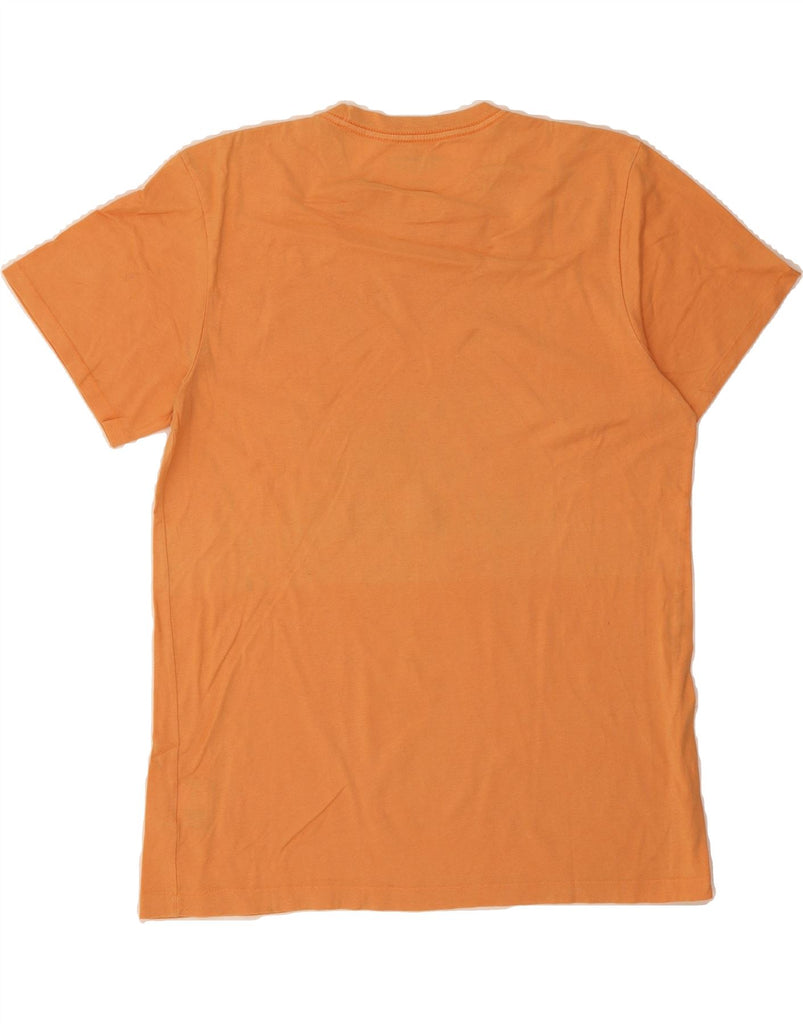 RALPH LAUREN Mens Graphic T-Shirt Top Medium Orange Cotton Vintage Ralph Lauren and Second-Hand Ralph Lauren from Messina Hembry 