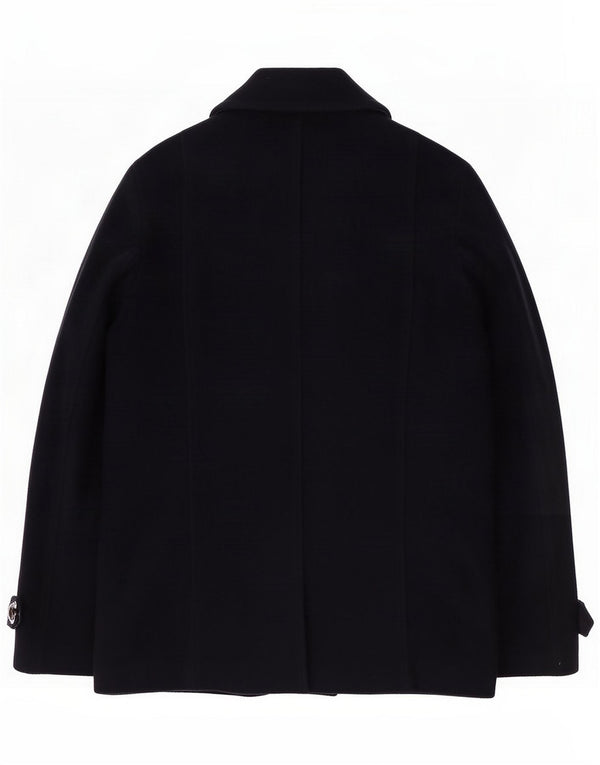 Roy Rogers Mens Pea Coat IT 50 Large Bleumarin Wool