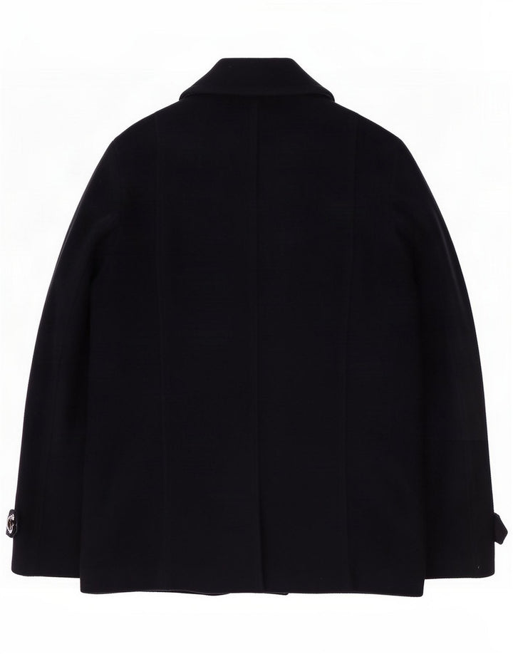 Roy Rogers Mens Pea Coat IT 50 Large Bleumarin Wool