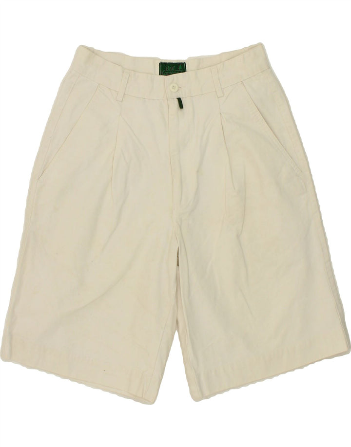 BEST COMPANY Womens Pegged Chino Shorts W30 Medium White Vintage Best Company and Second-Hand Best Company from Messina Hembry 