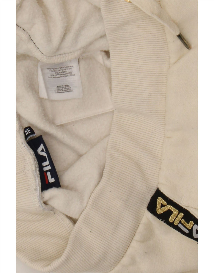 Pantaloni de trening cu grafic pentru femei Fila Joggeri UK 14 Poliester mediu bej