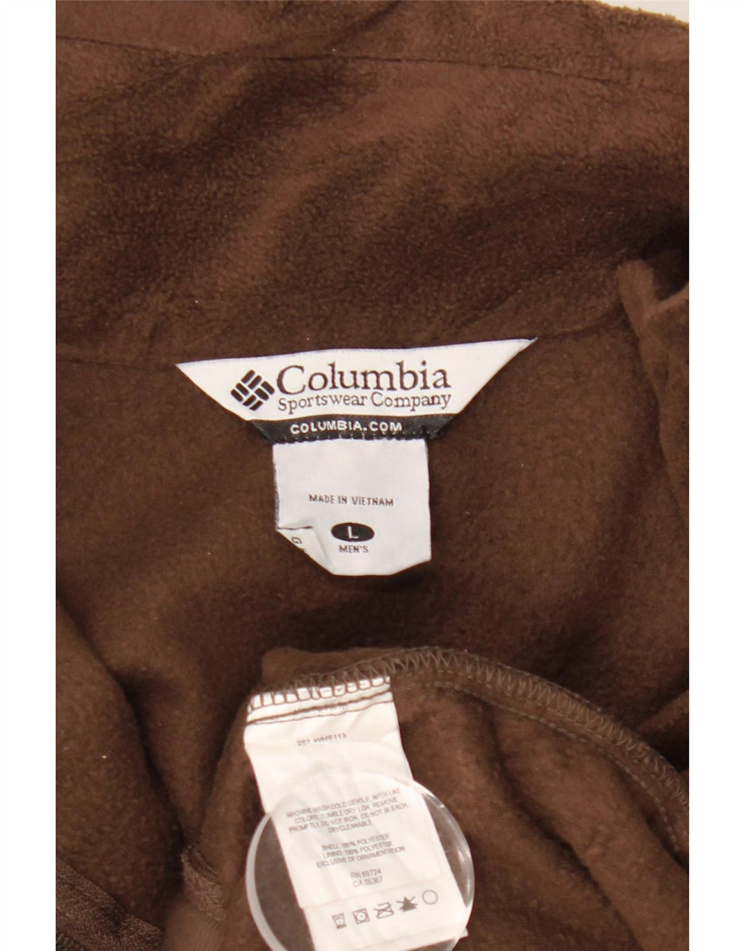 Jachetă fleece pentru bărbați Columbia UK 40 mare, maro, poliester