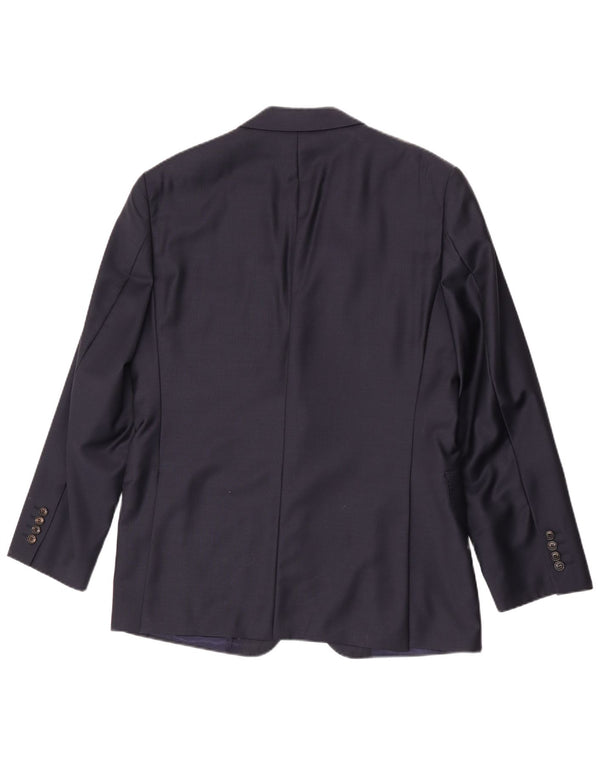 Jachetă pentru bărbați Austin Reed, cu 2 nasturi, UK 42 XL Lână bleumarin