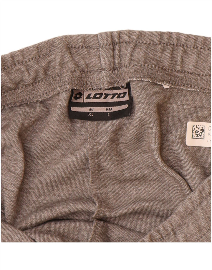 Pantaloni de trening pentru bărbați Lotto Joggeri mari, gri