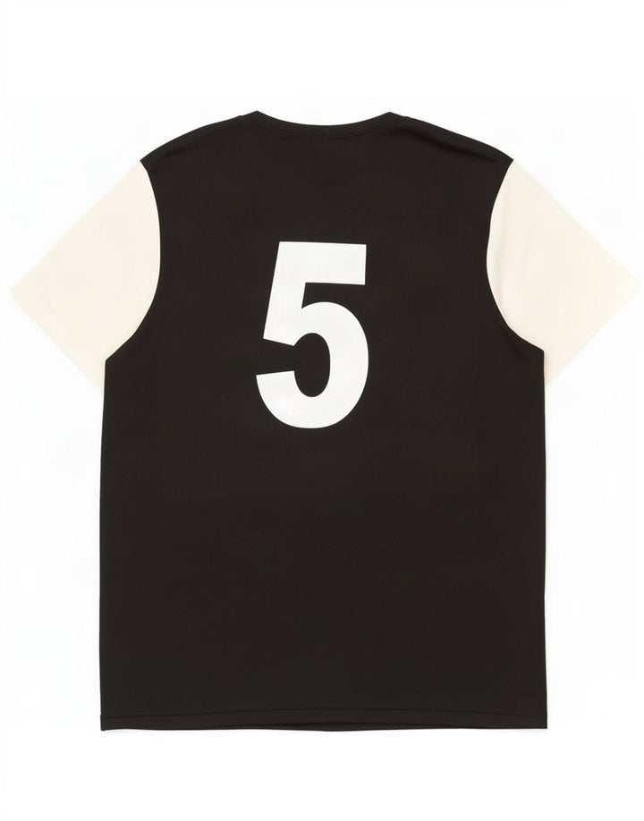 Tricou cu grafic Climalite Adidas pentru bărbați Top mare, negru, poliester color bloc