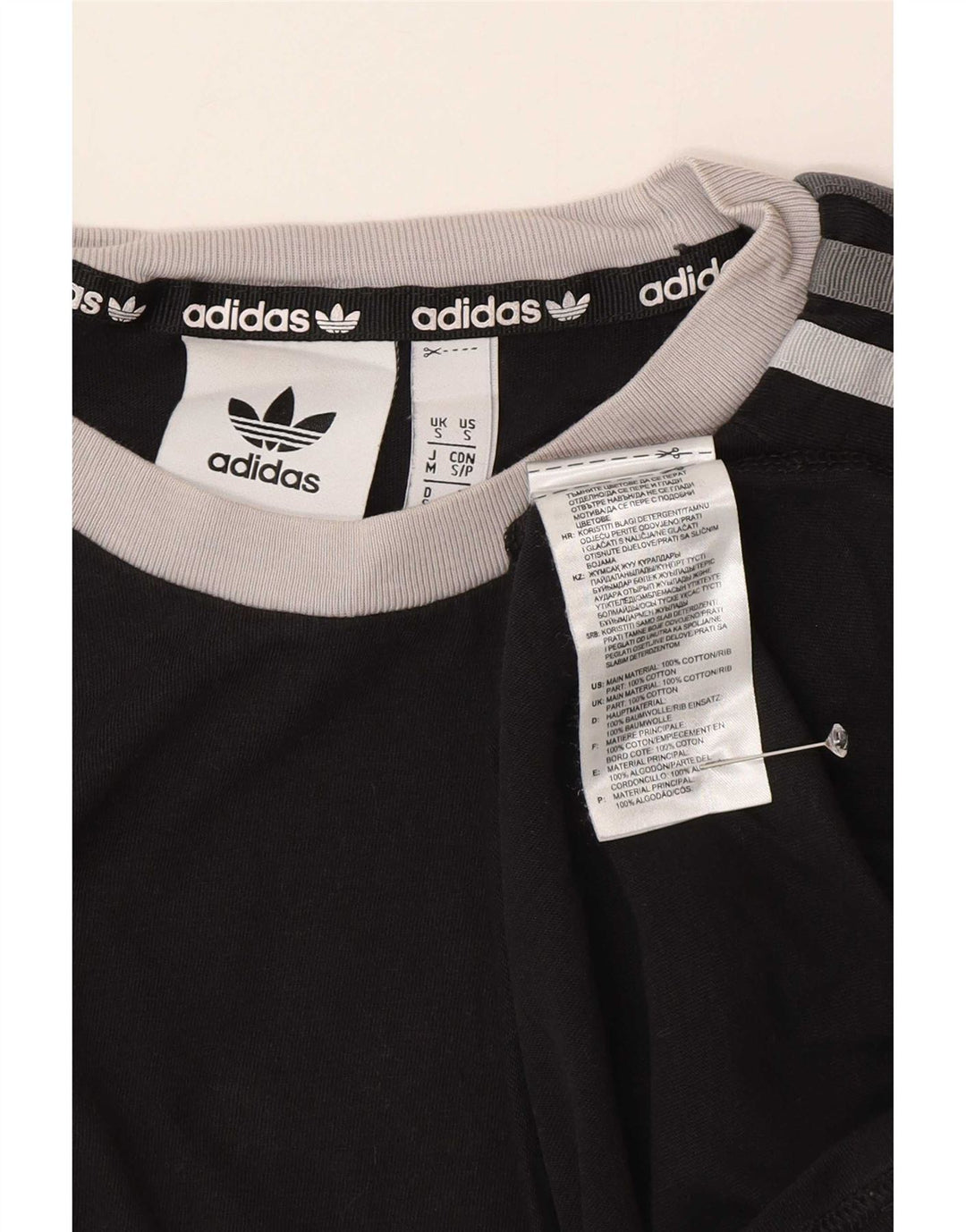 Tricou pentru bărbați Adidas Top mic, negru, bumbac