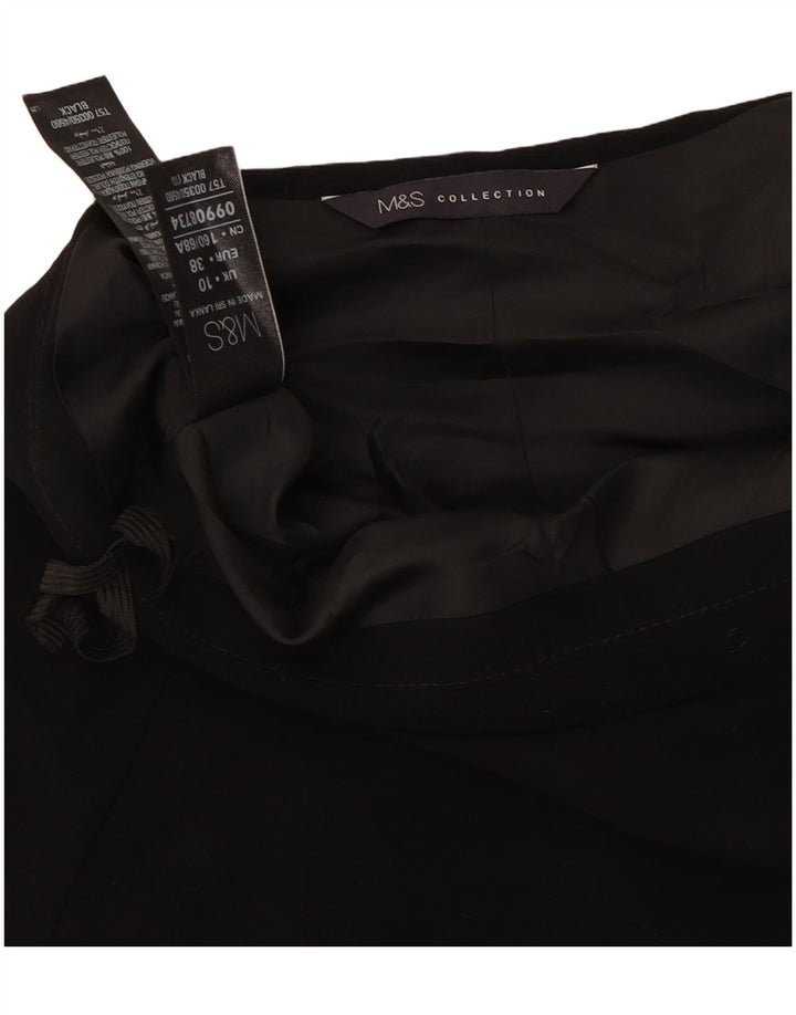 Fustă A-Line pentru femei Marks & Spencer UK 10 Small W27 Poliester negru