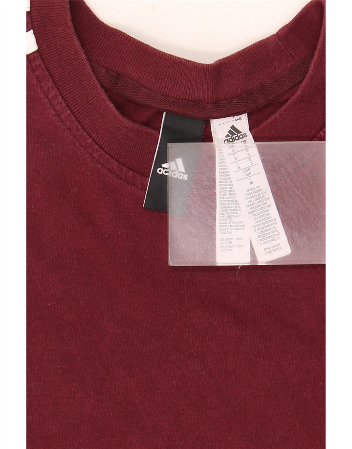 Tricou bărbați ADIDAS Top mic maro bumbac