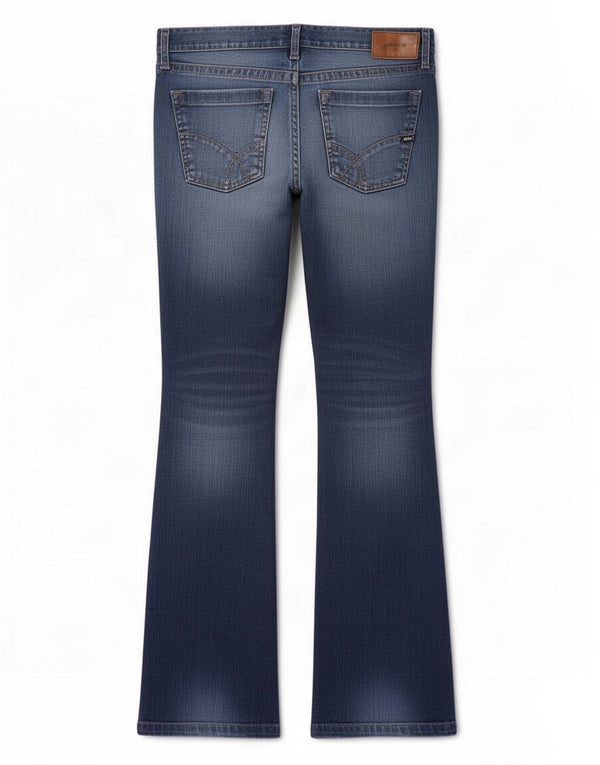 Blugi pentru bărbați Gas Bootcut W34 L34 Bumbac albastru