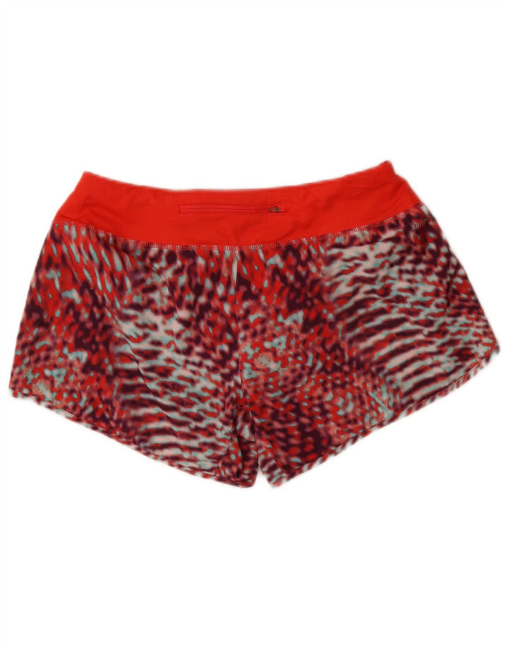 Pantaloni scurți sport Nike Dri Fit pentru femei UK 14 Medium Red Camuflage Poliester