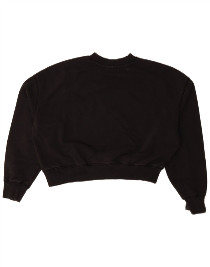 Pulover de hanorac oversized Crop Graphic pentru femei Dickies UK 14 Medium Negru