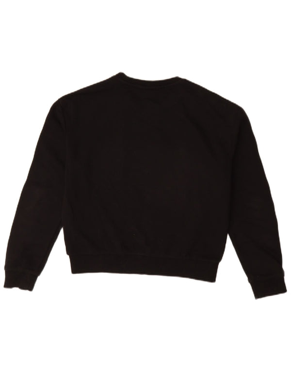 Pulover pentru damă FILA cu grafic supradimensionat, UK 6 XS, negru, bloc de culoare