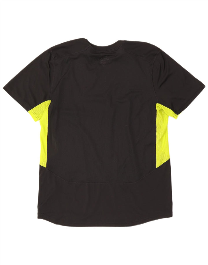 Tricou pentru bărbați Nike Dri Fit Top mare, negru, poliester color bloc