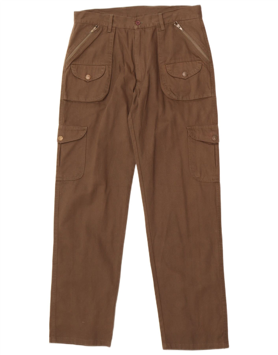 Pantaloni cargo drepți vintage pentru bărbați W34 L33 maro